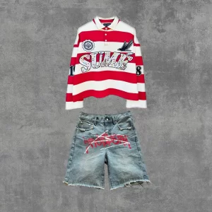 Camisa polo y2k retro clássico